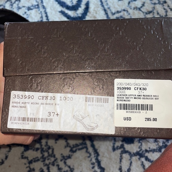 Gucci logo suede espadrille - Picture 2 of 5